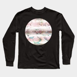 Colourful gradient unique flowers leopard stripes abstract modern 283 Pattern Long Sleeve T-Shirt